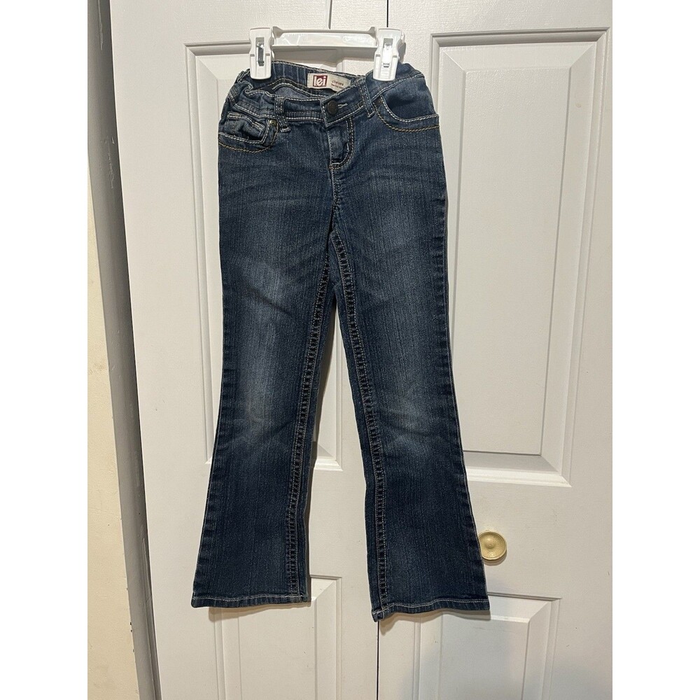 LEI Girls Chelsea Boot Cut Lowrise Jeans size 8 Regular